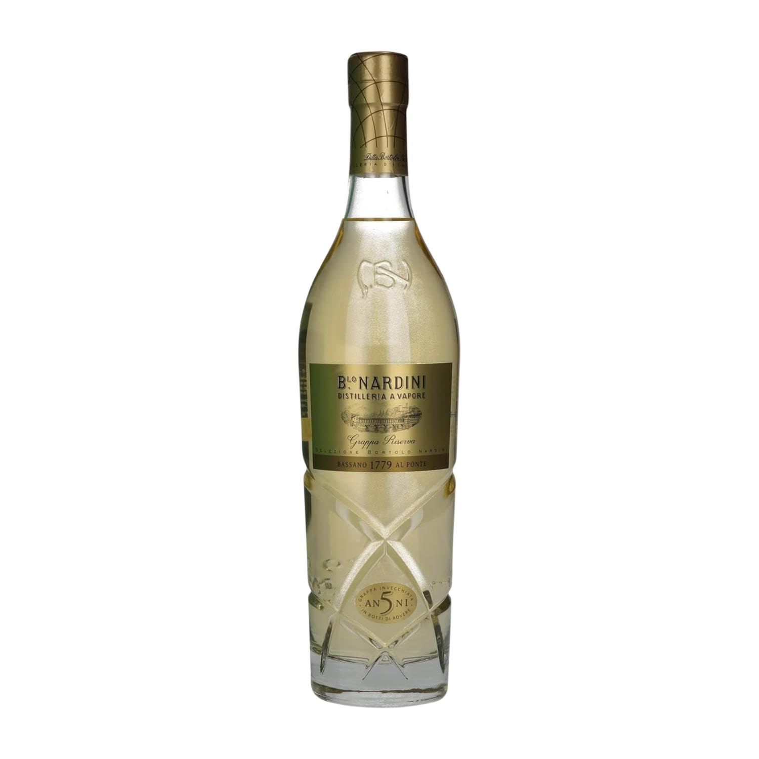 Grappa Bortolo Nardini Reserva 5 Años 70 cl
