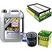Produktbild QR-PARTS 69359956 Filter Set Inspektionspaket 5 Liter Motoröl Special Tec F 5W-30 MANN-FILTER Luftfilter Ölfilter
