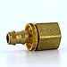 Parker 30282-6-6B Female Rigid Pipe Adapter 3/8 NPT X 3/8 Hose Brass