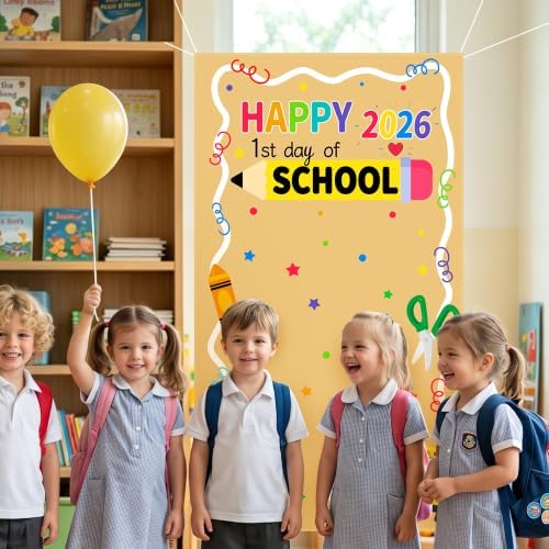 First Day of School Banner Backdrop Decorations 2026, 35x63 Inch — view 6