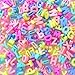300+ Pieces 9x12mm Big Large Alphabet Letter Beads Charms A-Z Mixed Plastic Shape Loose Bead for Jewelry Making Bracelets Necklaces Key Chains (Macaroon Candy Colors)