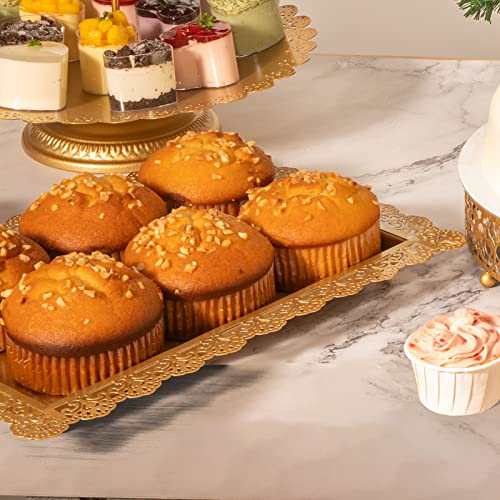 Nelhalt Gold Cake Stand 6 Pcs, Antique-Inspired Dessert Table Display Set Different Heights And Shapes Stands Tiered Cupcake Holder Candy Fruit Plate Decoration For Wedding Birthday Party Celebration #TOP5