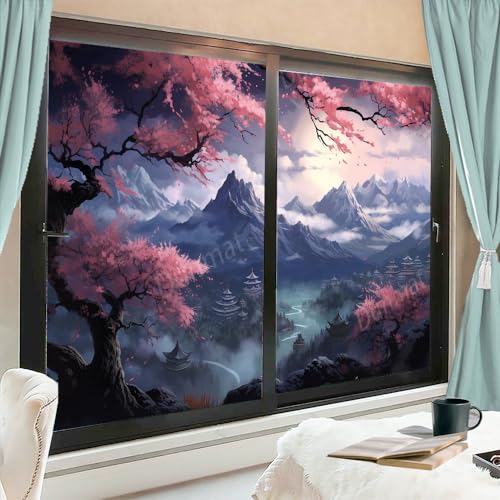 Película decorativa para ventana 27.6x47.2 pulg x2 piezas miniatura 3