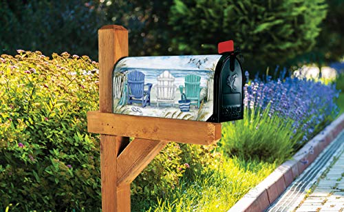 Studio M Ocean View Decorative Mailwrap, The Original Magnetic Mailbox Cover, Made In Usa, Superior Weather Durability, Standard Size Fits 6.5W X 19L Inch Mailbox #TOP2