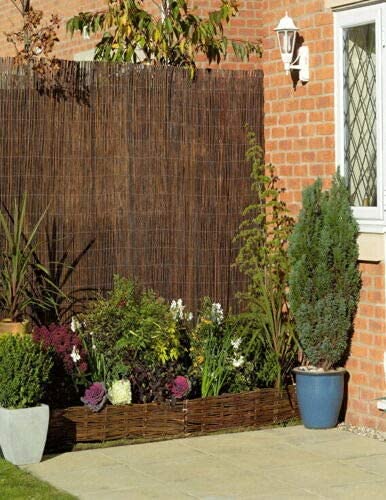 Abaseen Natural Willow Screening Roll for Garden Privacy Screen Fencing Panel Border Wind and Sun Protection.