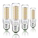 Produktbild LED E27 Maiskolben Led Lampe 10W Led Mais Birne Warmweiß 3000K 1300LM Entspricht Glühbirnen 60W Nicht Dimmbar Energiesparlampe Kleine Edison-Schraube Kerze Leuchtmittel 4er-Pack