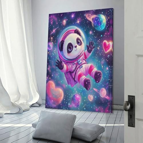 Panda Murale Déco Peinture Toile Douceur et Sérénité Intérieure
