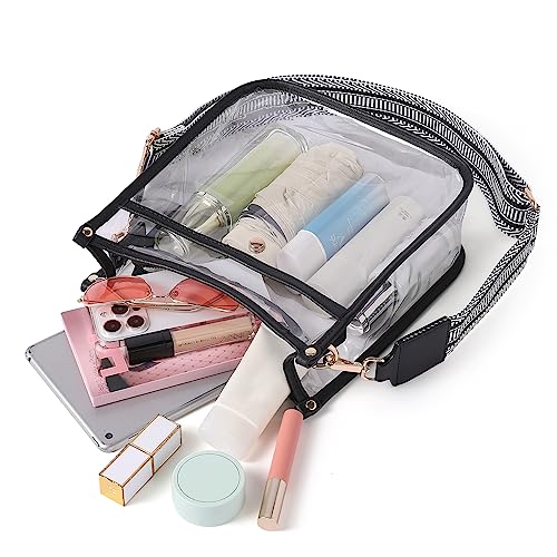 Image of CLUCI Clear Purse,Clear Bag For Stadium Events,Stadium Approved Crossbody Bag Purses for Women with Adjustable Strap