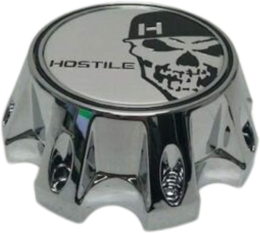 Wheel Center Caps Hostile Wheel Rim Center Hub Cap Asphalt Matte Black 6Lug Skull C8015A HC6003