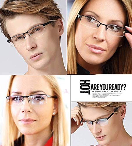 ALWAYSUV Kurzsichtigkeit Brille Myopia Brille Nerd Brille Mit Dioptrien -1.0 bis -4.0 (-1.50)