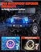 SUPAREE 7 Inch Round LED Headlight With High&Low Beam Multi Colors Mode,DOT Approved Plug & Play APP Remote Control Fit For 1997-2018 Wrangler JK TJ LJ -Lighting for Off-Road Night Adventure
