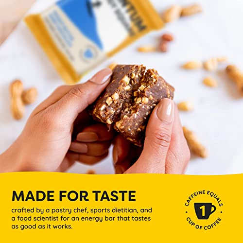 Quantum Organic Caffeinated Energy Bars - 10G Plant Based Protein - 1 Cup Of Coffee Per Bar -  Vegan, Gluten Free, Dairy & Soy Free - Breakfast Bars - Healthy Snacks - Variety 8 Pk #TOP7