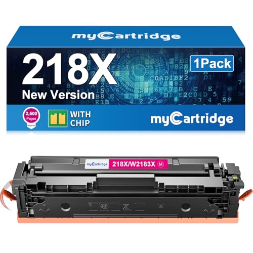 myCartridge Compatible Replacement for HP 218X 218A Toner Cartridges (Magenta, 1-Pack)