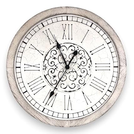Large 25 Inch Farmhouse Rustic Wall Clock product photo