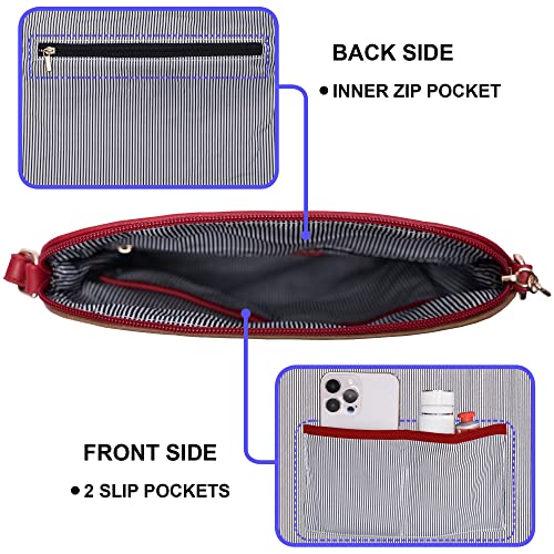 Image of Solene Womens Lightweight Medium Crossbody Purse with Tassel, Perfect Size Crossbody Bags for Daily Use, travel