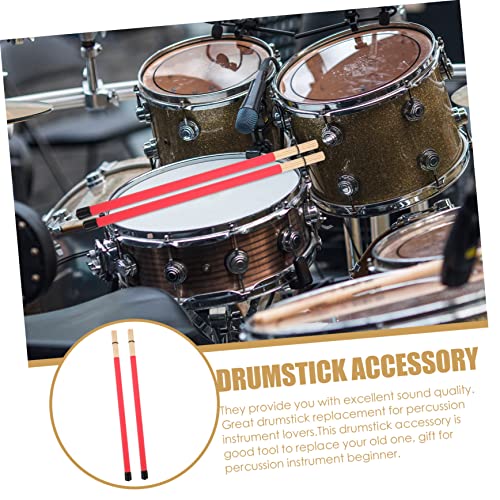 Set de Baquetas y Mazo para Percusión Rojo miniatura 2