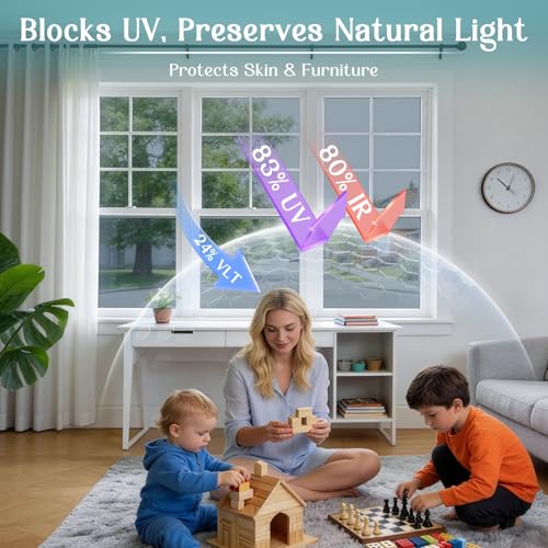Haton One Way Window Films for Privacy,Static Cling Tint,Silver 23.6"x78.7" by Haton - Image 2
