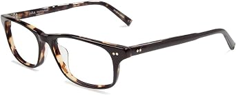 John Varvatos Mens Eyeglasses V202 Black Tortoise Full Rim Optical Frame 56mm