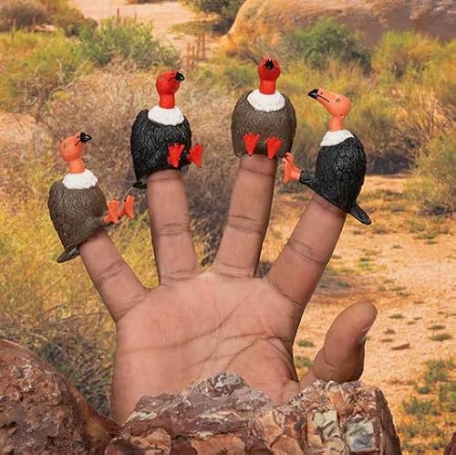 Archie Mcphee Finger Vultures Finger Puppets (Set Of 4) #TOP1