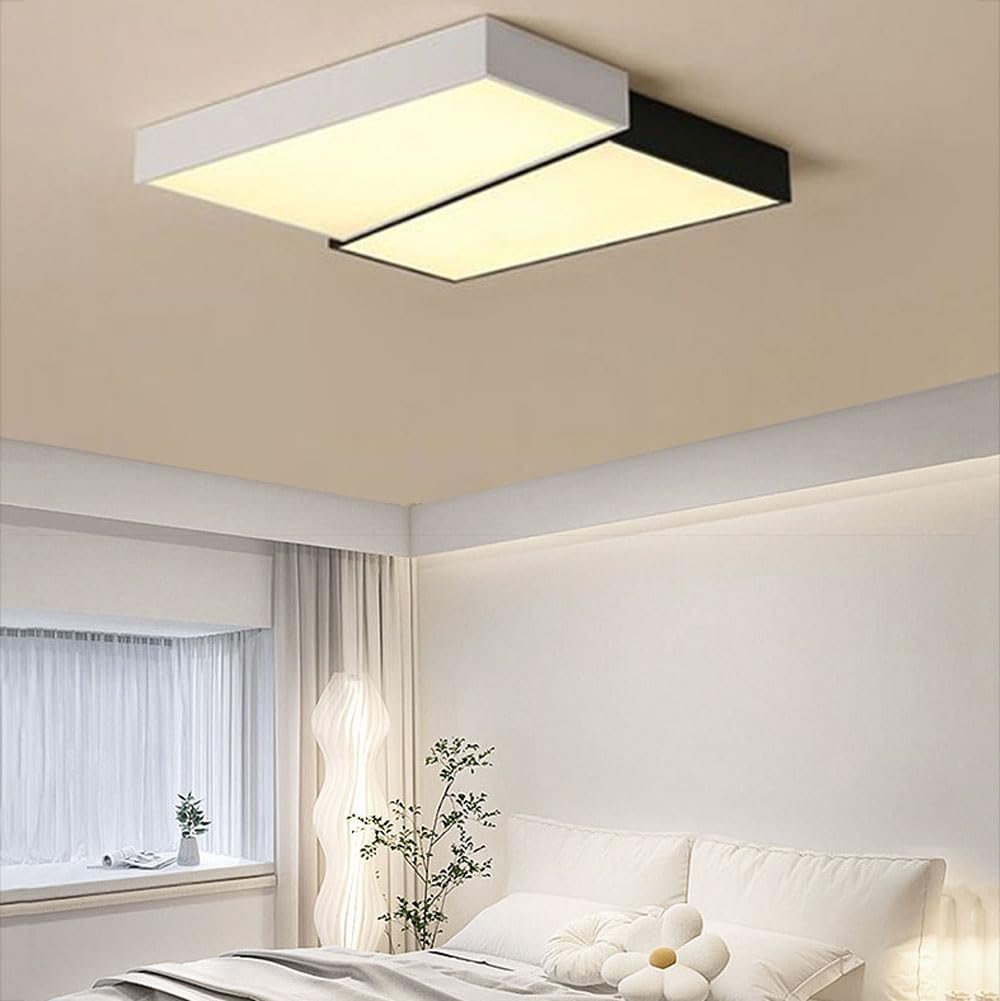 Lampy wiszące do przedpokoju LED ściemnialna czerń biała współczesny montaż podtynkowy niskoprofilowa lampa sufitowa do łazienki do kuchni salonu