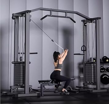 Cable Crossover Machine, Dual Weight Stack, Functional Training Center, Professional Power Rack for Strength Training
