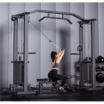 Cable Crossover Machine, Dual Weight Stack, Functional Training Center, Professional Power Rack for Strength Training