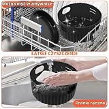 Goodpejine Akcesoria do frytkownicy powietrznej 7,5 cala/19 cm kompatybilne z Russell Hobbs 4L, COSORI Ninja 3,8 l AF100UK, Tower 4,3 l, zestaw 4 szt.: silikonowa wkładka do frytkownicy powietrznej