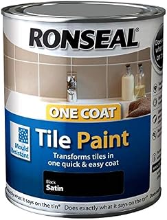 Ronseal One Coat Tile Paint - Black