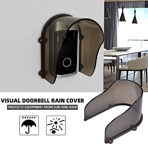 Plastic Doorbell Rain Cover, Transparent ring doorbell cover