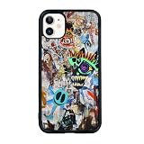 Seconddog Abstract Street Art Painting Pattern Basquiat Style Phone Case for iPhone 16 15 14 13 12 11 Pro Max Plus Mini Xr Xs X 8 7 SE Case for Teen Girls Women Kids Girls
