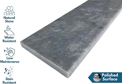 Miniatura 2 de Umbral de mármol gris Bardiglio (4" x 24")