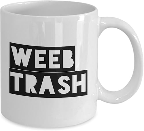 Miniatura 2 de HollyWood & Twine Weeb Trash Mug Weeb Merch Anime Weeb Stuff Weaboo Stuff Taza de café de cerámica