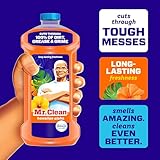 Mr. Clean All Purpose Cleaner, Mop Soap, Floor Cleaner for Mopping Home, Bathroom, & Kitchen, Cleaning Liquid for Mop & Bucket, Cleaning Supplies, Multi-Surface Dilutable, Hawaiian Aloha, 41oz