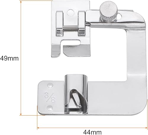 Miniatura 2 de HARFINGTON Pie prensatelas de dobladillo enrollado 38 "para pies de máquinas de coser de dobladillo enrollado de 0.354 in de ancho