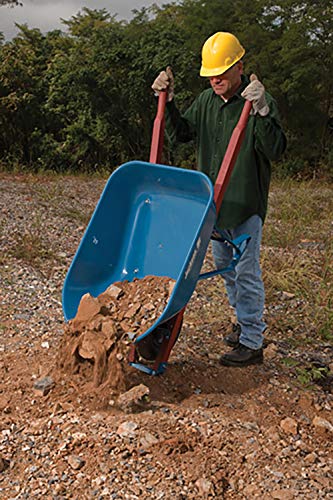 Jackson M6T22 M6T22KB Wheelbarrow, 6-Cubic Foot Capacity, Blue