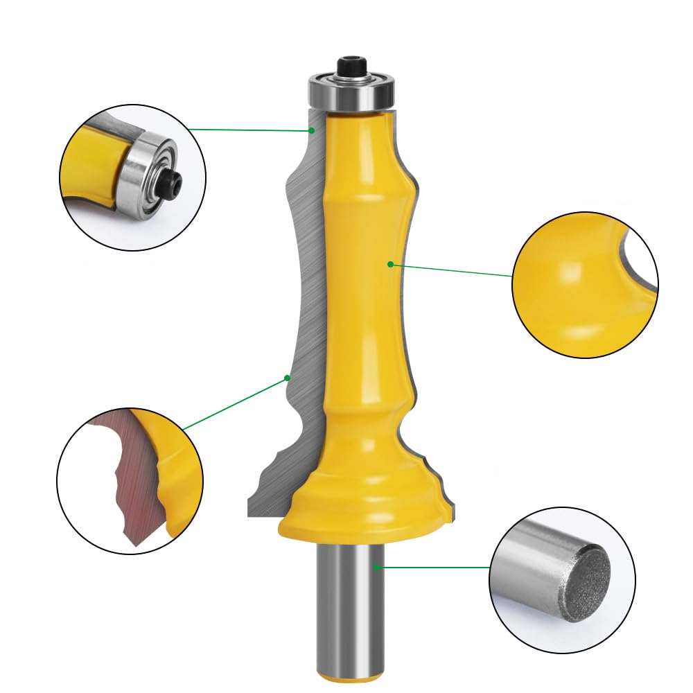 3” Cutting Diameter Door and Window Sleeve Router Drill bit 1/2-inch Handle