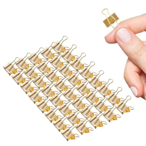 Mini pinces classeur 60 pack 5/8po or standard 15mm