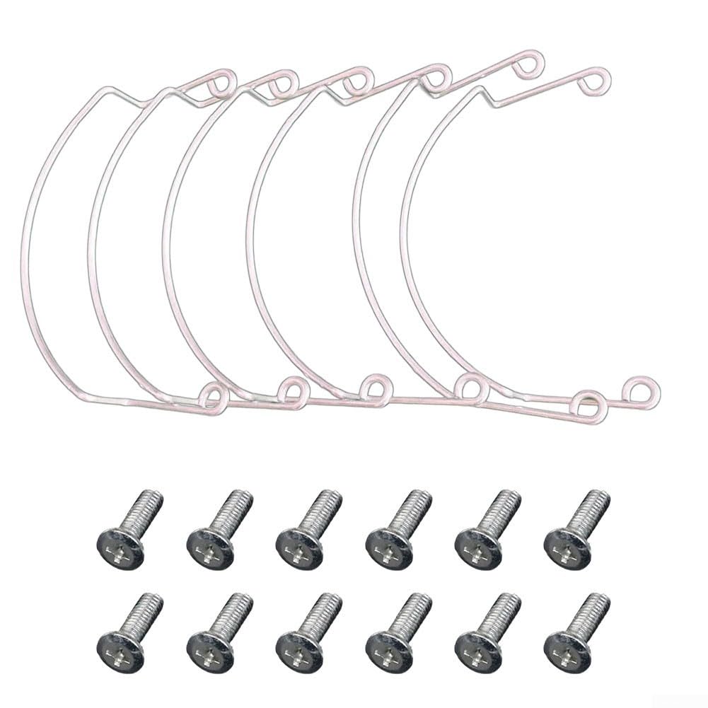 Lot de 6 fixations de poche de billard pour poches d'angle avec vis d'installation