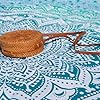 MOMOMUS Arazzo Mandala Multiuso - Pareo Telo Mare Sottile Grande Antisabbia XXL da Spiaggia- Ideale per Picnic, Yoga, Campeggio - Turchese, 210x230 cm #2