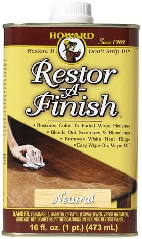 Howard Products RF1016 RF3016 Restor-A-Finish, 16 oz, Neutral