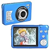 ❤【Leicht und einfach zu bedienen】 Das kompakte, leichte Design im Taschenformat macht diese Digitalkamera leicht überall hin mitzunehmen. Diese Taschenkamera ist einfach zu bedienen und zu navigieren. Es kommt mit einfach zu bedienenden und einfach zu bedienenden Tasten. Geeignet für Kinder und Anfänger, ist es ein gutes Geschenk für Jugendliche.