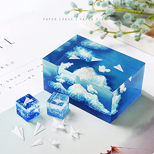 N\A Woohome 14 PCS Resin Casting Molds Fillers 3D Astronaut Paper Airplane Embellishment Resin Supplies Kit Resin Fillers Epoxy Mould Filling Material for Art Resin Crafts DIY - Image 3