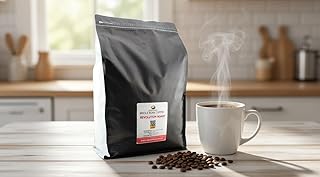 Revolution Roast Bold Dark Roast Whole Bean Coffee – 5 lb Bulk Bag, 100% Arabica, Fair Trade, Ethically Sourced, Sustainable, Chocolate & Smoky Notes