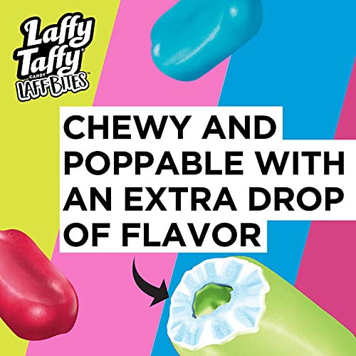 Laffy Taffy Bites - Fruit Flavor Hard-Shell Laffy Taffy Laff Bites With Chewy Center - Strawberry, Blue Raspberry, Cherry & Sour Apple Laff Bites - 2 Pounds #TOP2