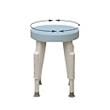 SP Ableware 727152100 Rotating Shower Stool, Adjustable Legs