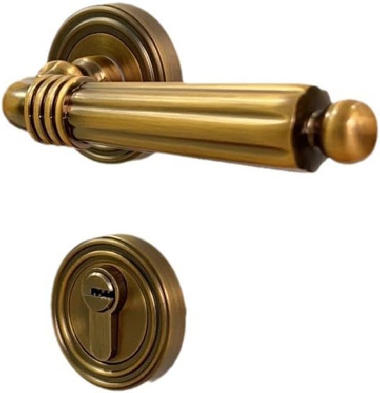 Indoor Bedroom Mute Magnetic Room Door Household Vintage Split Lock