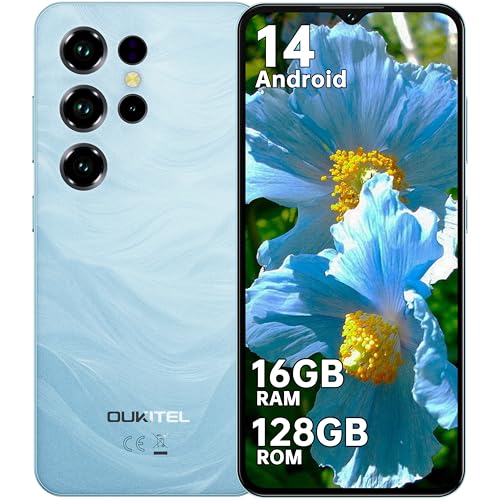 OUKITEL C2 Android 14 X}[gtH { SIMt[ 16GB RAM 128GB ROM 1TBg\SIMt[ X}z { 6.52C`HD+ 5000mAh eʃobe[ 13MP+5MPJ X}z {