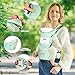 Boobezeen Baby Carrier with Hip Seat, Ergonomic M Position 6-in-1 Baby Carrier Newborns to Toddlers, Adjustable Baby Holder Carrier, All Seasons(Green)