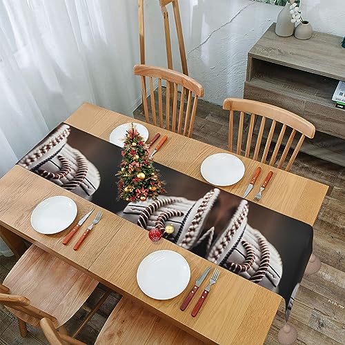 Chemin de table rustique long pour protéger et décorer la table de cuisine - 6