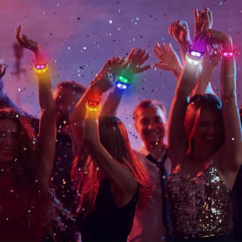 Pulseras iluminadas para adultos accesorios de seguridad cómodos 4